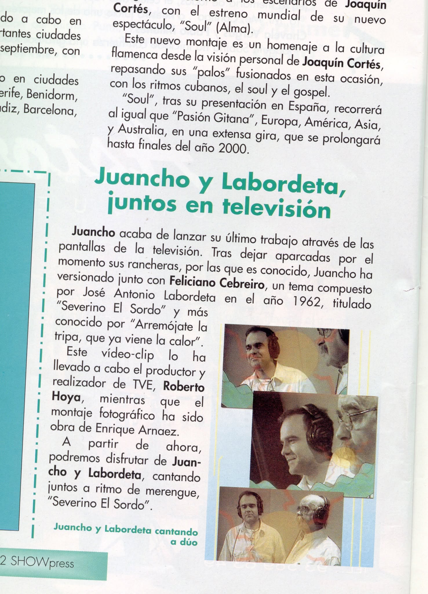 Juancho Ruiz El Charro y José Antonio Labordeta cantando Severino el Sordo