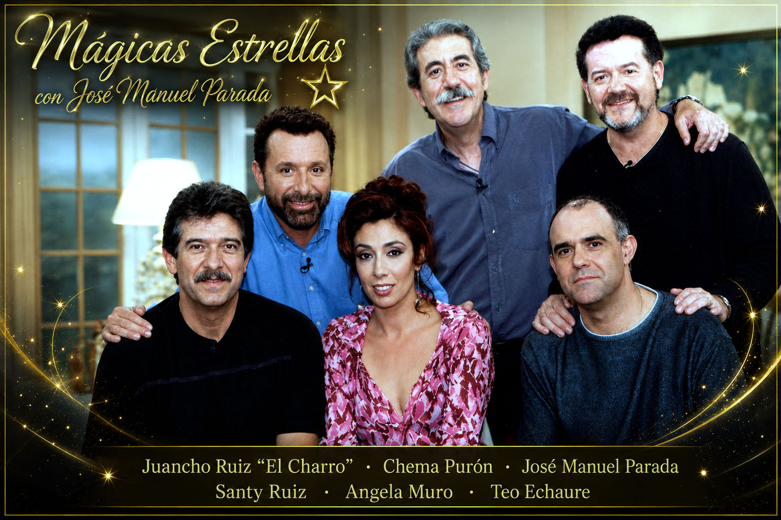 Mágicas Estrellas junto a José Manuel Parada durante el VI aniversario de Cine de Barrio