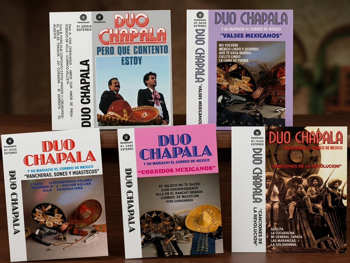 Casetes del Dúo Chapala de la compañía Movieplay